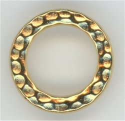 94-3086-25 Bright Gold Medium Hammertone Ring (4)